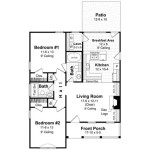 1000 Sq Ft House Plans 2 Bed 2 Bath