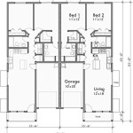 2 Bedroom 2 Bath Duplex Floor Plans