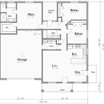 3 Bed 2 Bath 2 Car Garage Floor Plan