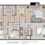 3 Bedroom Apartment Floor Plan With Dimensions