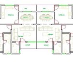 3 Bedroom Semi Detached House Plan