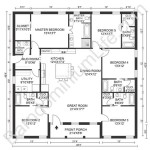 4 Bedroom 3.5 Bath Barndominium Floor Plans