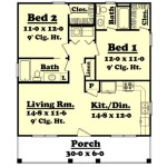 900 Square Feet House Plans 2 Bedroom