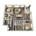 Floor Plan 2 Bedroom Apartment