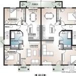 Modern 4 Unit Apartment Building Plans