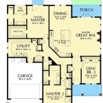 One Story House Plans With 2 Master Suites